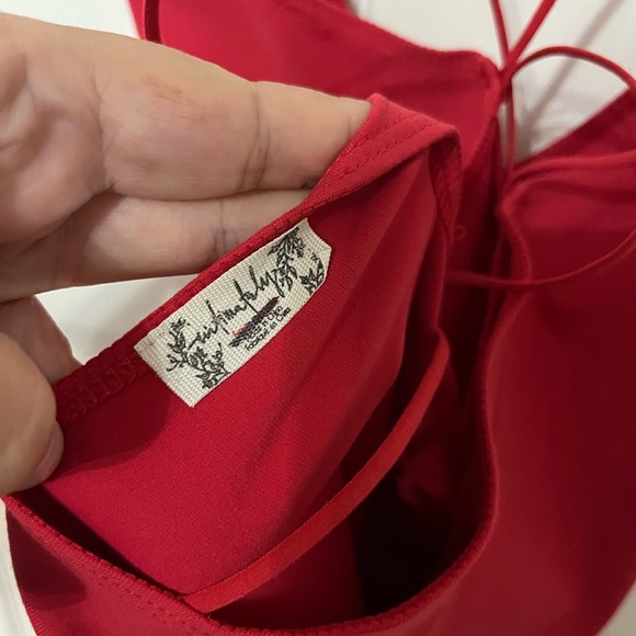 Free People strappy backless dress red intimately XL bodycon sleepwear - Picture 6 of 6
